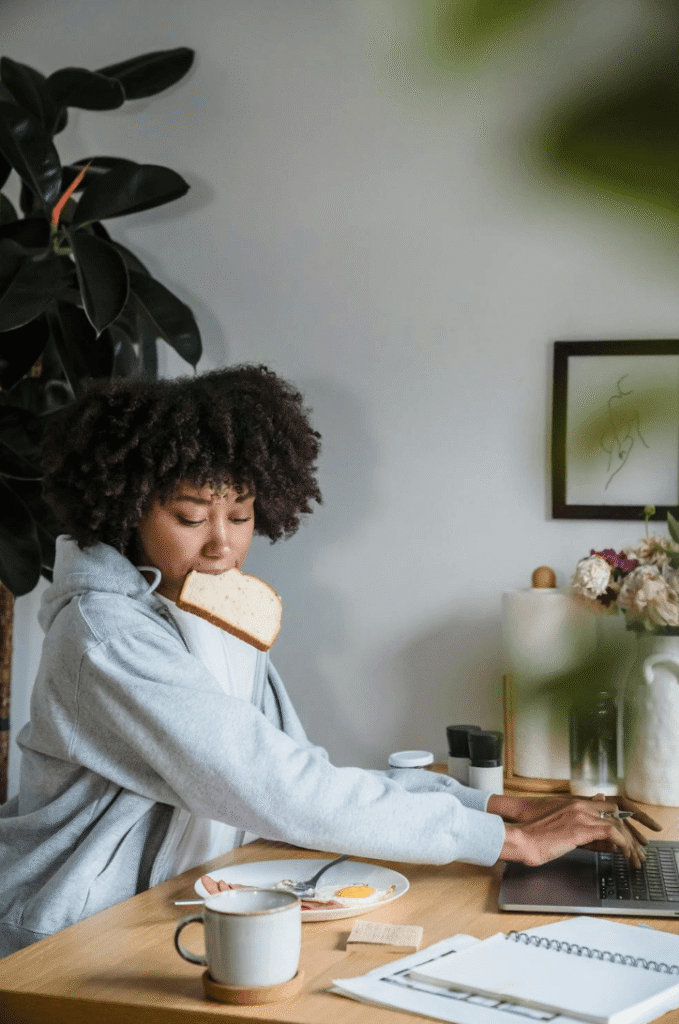 messy morning routine distracted workspace